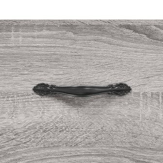 Hoge kast 69,5x31x115 cm bewerkt hout grijs sonoma eikenkleurig 9