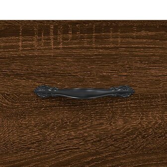 Hoge kast 69,5x31x115 cm bewerkt hout bruin eikenkleur 9