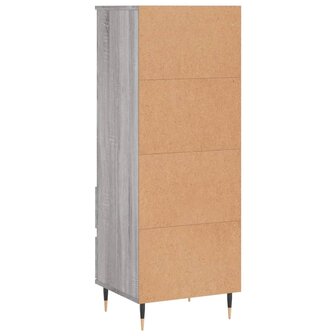 Hoge kast 40x36x110 cm bewerkt hout grijs sonoma 8