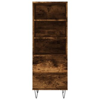 Hoge kast 40x36x110 cm bewerkt hout gerookt eiken 5