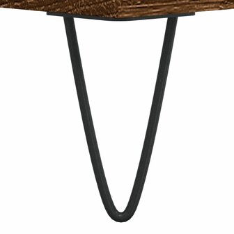 Hoge kast 40x36x110 cm bewerkt hout bruineiken 9