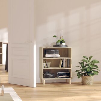 Dressoir 57x35x70 cm bewerkt hout sonoma eikenkleurig 1
