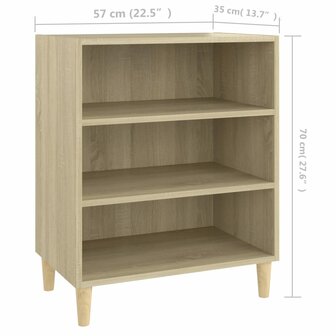 Dressoir 57x35x70 cm bewerkt hout sonoma eikenkleurig 6