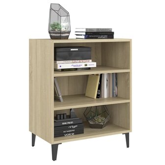 Dressoir 57x35x70 cm bewerkt hout sonoma eikenkleurig 3