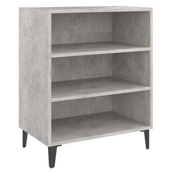 Dressoir 57x35x70 cm bewerkt hout betongrijs 2