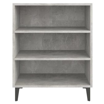 Dressoir 57x35x70 cm bewerkt hout betongrijs 4