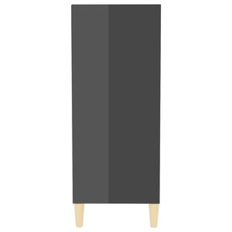 Dressoir 57x35x90 cm bewerkt hout hoogglans grijs 5