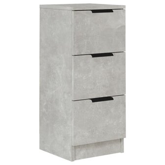 Dressoir 30x30x70 cm bewerkt hout betongrijs 2