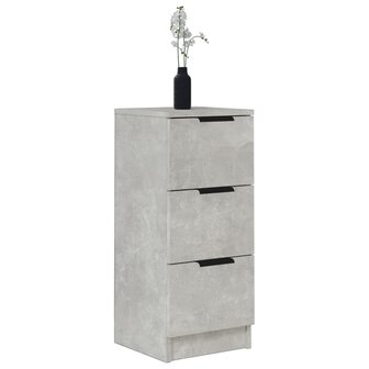 Dressoir 30x30x70 cm bewerkt hout betongrijs 4