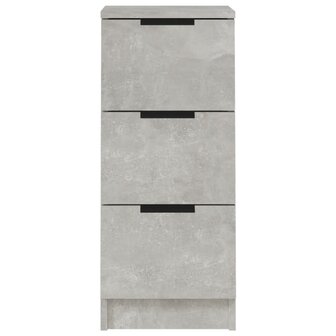 Dressoir 30x30x70 cm bewerkt hout betongrijs 6