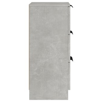 Dressoir 30x30x70 cm bewerkt hout betongrijs 8