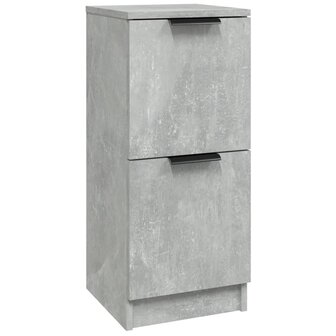 Dressoir 30x30x70 cm bewerkt hout betongrijs 2