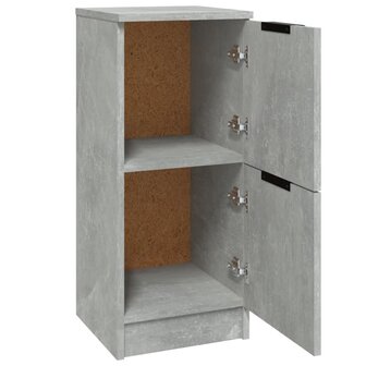 Dressoir 30x30x70 cm bewerkt hout betongrijs 6