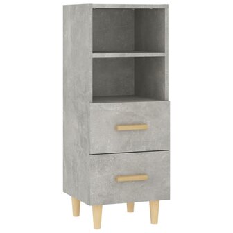 Dressoir 34,5x34x90 cm bewerkt hout betongrijs 2