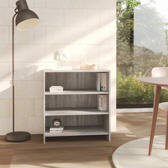 Dressoir 70x40,5x75 cm bewerkt hout grijs sonoma eikenkleurig 3