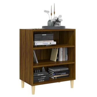 Dressoir 57x35x70 cm spaanplaat bruin eikenkleur 3
