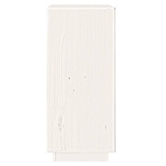 Dressoir 38x35x80 cm massief grenenhout wit 5