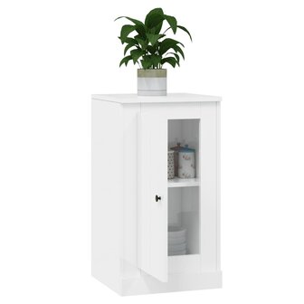 Dressoir 37,5x35,5x67,5 cm bewerkt hout hoogglans wit 5