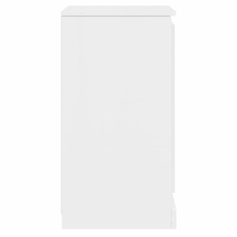 Dressoir 37,5x35,5x67,5 cm bewerkt hout hoogglans wit 8