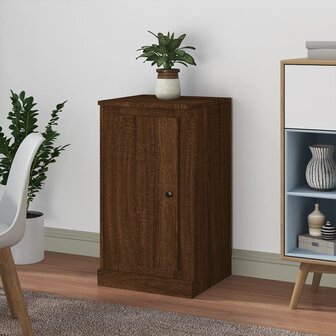 Dressoir 37,5x35,5x67,5 cm bewerkt hout bruin eikenkleur 1