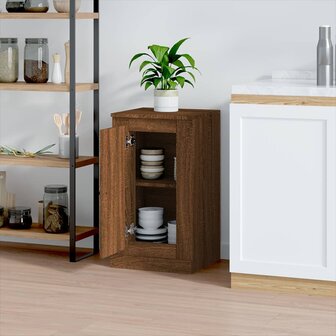 Dressoir 37,5x35,5x67,5 cm bewerkt hout bruin eikenkleur 3
