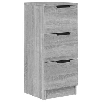 Dressoir 30x30x70 cm bewerkt hout grijs sonoma eikenkleurig 2