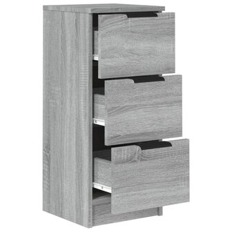 Dressoir 30x30x70 cm bewerkt hout grijs sonoma eikenkleurig 7