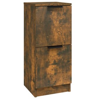 Dressoir 30x30x70 cm bewerkt hout gerookt eikenkleurig 2