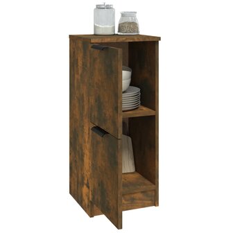 Dressoir 30x30x70 cm bewerkt hout gerookt eikenkleurig 4