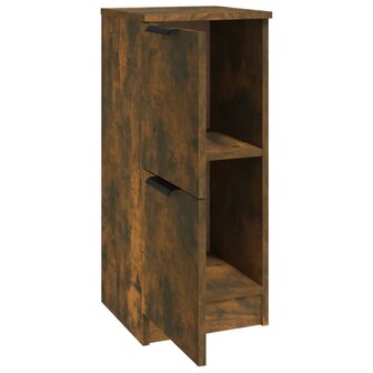 Dressoir 30x30x70 cm bewerkt hout gerookt eikenkleurig 6
