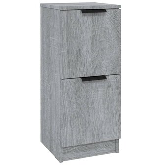 Dressoir 30x30x70 cm bewerkt hout grijs sonoma eikenkleurig 2