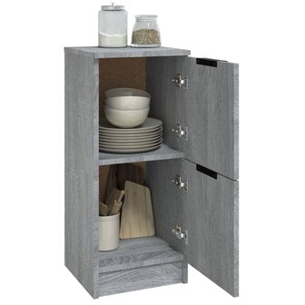 Dressoir 30x30x70 cm bewerkt hout grijs sonoma eikenkleurig 4
