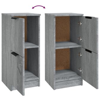Dressoir 30x30x70 cm bewerkt hout grijs sonoma eikenkleurig 8