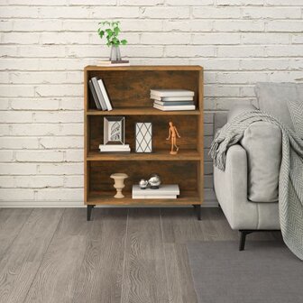 Dressoir 69,5x32,5x90 cm bewerkt hout gerookt eikenkleurig 6