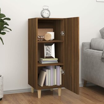 Dressoir 34,5x34x90 cm bewerkt hout bruin eikenkleur 3