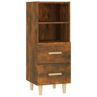 Dressoir 34,5x34x90 cm bewerkt hout gerookt eikenkleurig 2