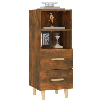 Dressoir 34,5x34x90 cm bewerkt hout gerookt eikenkleurig 4