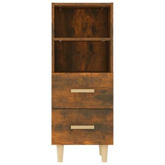 Dressoir 34,5x34x90 cm bewerkt hout gerookt eikenkleurig 6