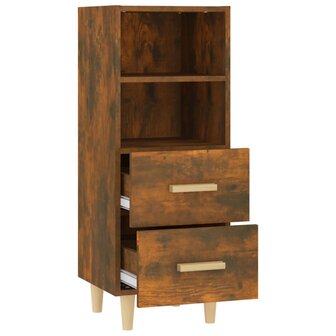 Dressoir 34,5x34x90 cm bewerkt hout gerookt eikenkleurig 7