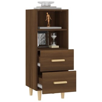 Dressoir 34,5x34x90 cm bewerkt hout bruin eikenkleur 5