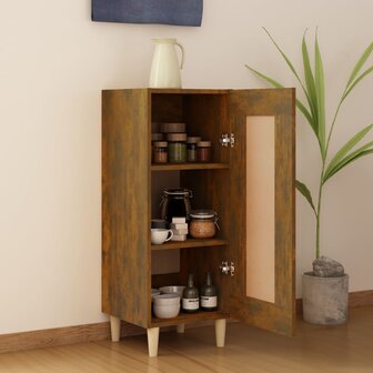 Dressoir 34,5x34x90 cm bewerkt hout gerookt eiken 3