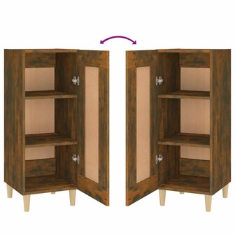 Dressoir 34,5x34x90 cm bewerkt hout gerookt eiken 8
