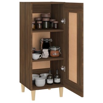 Dressoir 34,5x34x90 cm bewerkt hout bruin eikenkleur 4