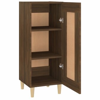Dressoir 34,5x34x90 cm bewerkt hout bruin eikenkleur 7