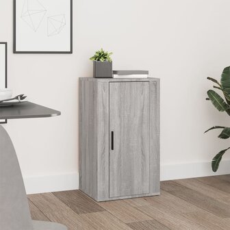Dressoir 40x33x70 cm bewerkt hout grijs sonoma eikenkleurig 1