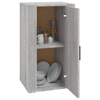 Dressoir 40x33x70 cm bewerkt hout grijs sonoma eikenkleurig 4