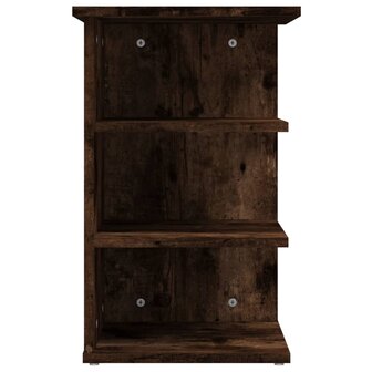 Bijzetkast 35x35x55 cm bewerkt hout gerookt eikenkleurig 6