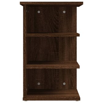 Bijzetkast 35x35x55 cm bewerkt hout bruin eikenkleur 6