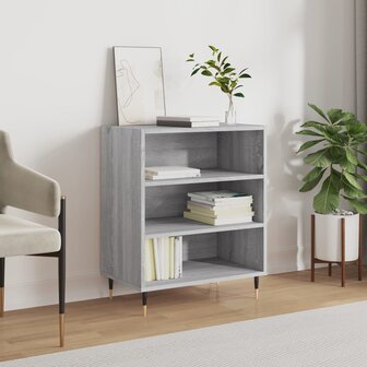 Dressoir 57x35x70 cm bewerkt hout grijs sonoma eikenkleurig 1