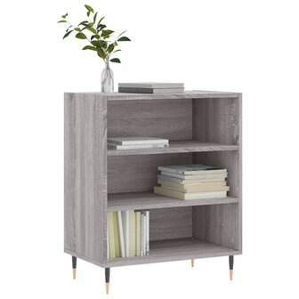 Dressoir 57x35x70 cm bewerkt hout grijs sonoma eikenkleurig 3